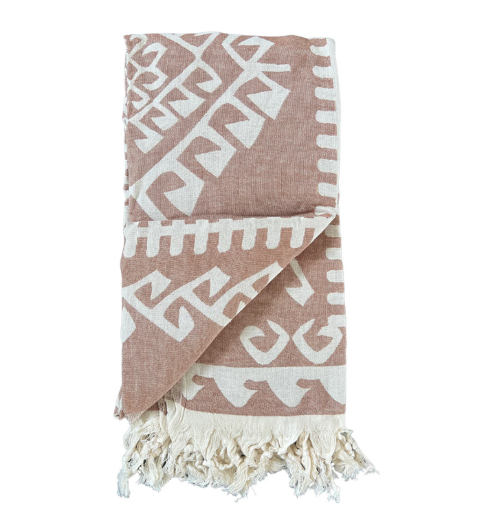 Brown Aztec Turkish Towel