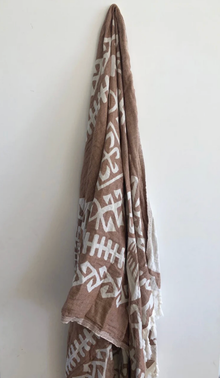 Brown Aztec Turkish Towel