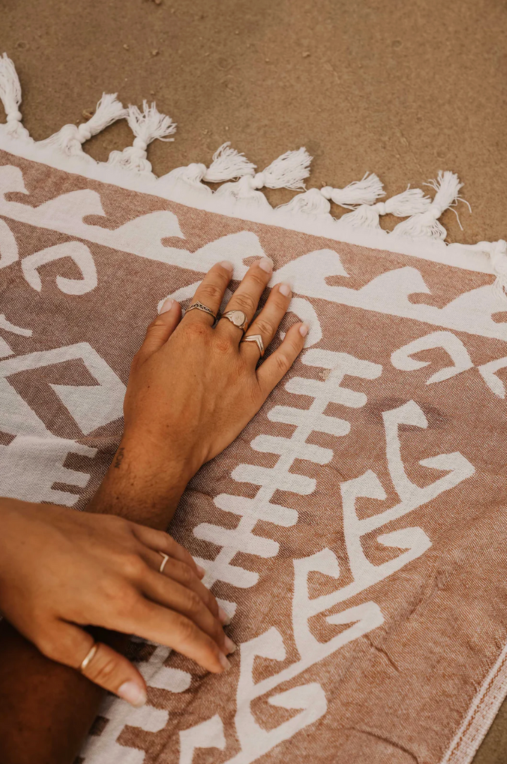Brown Aztec Turkish Towel
