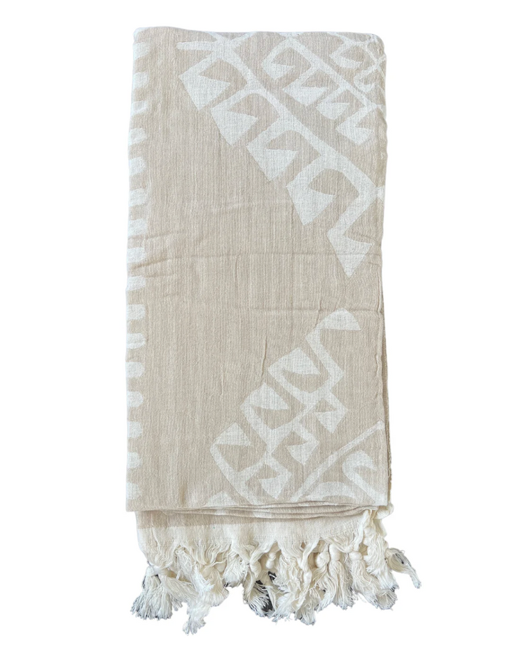 Sand Aztec Turkish Towel