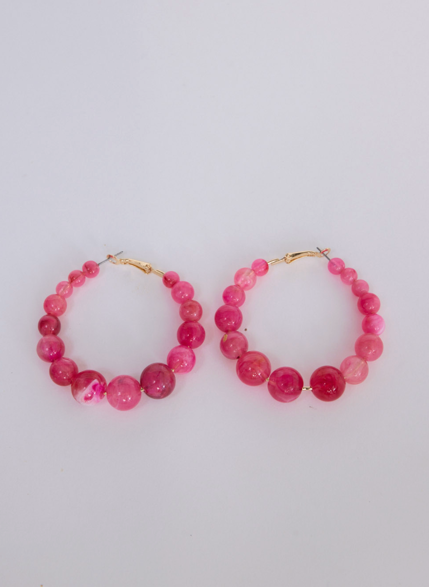 Molly Earrings | Hot Pink