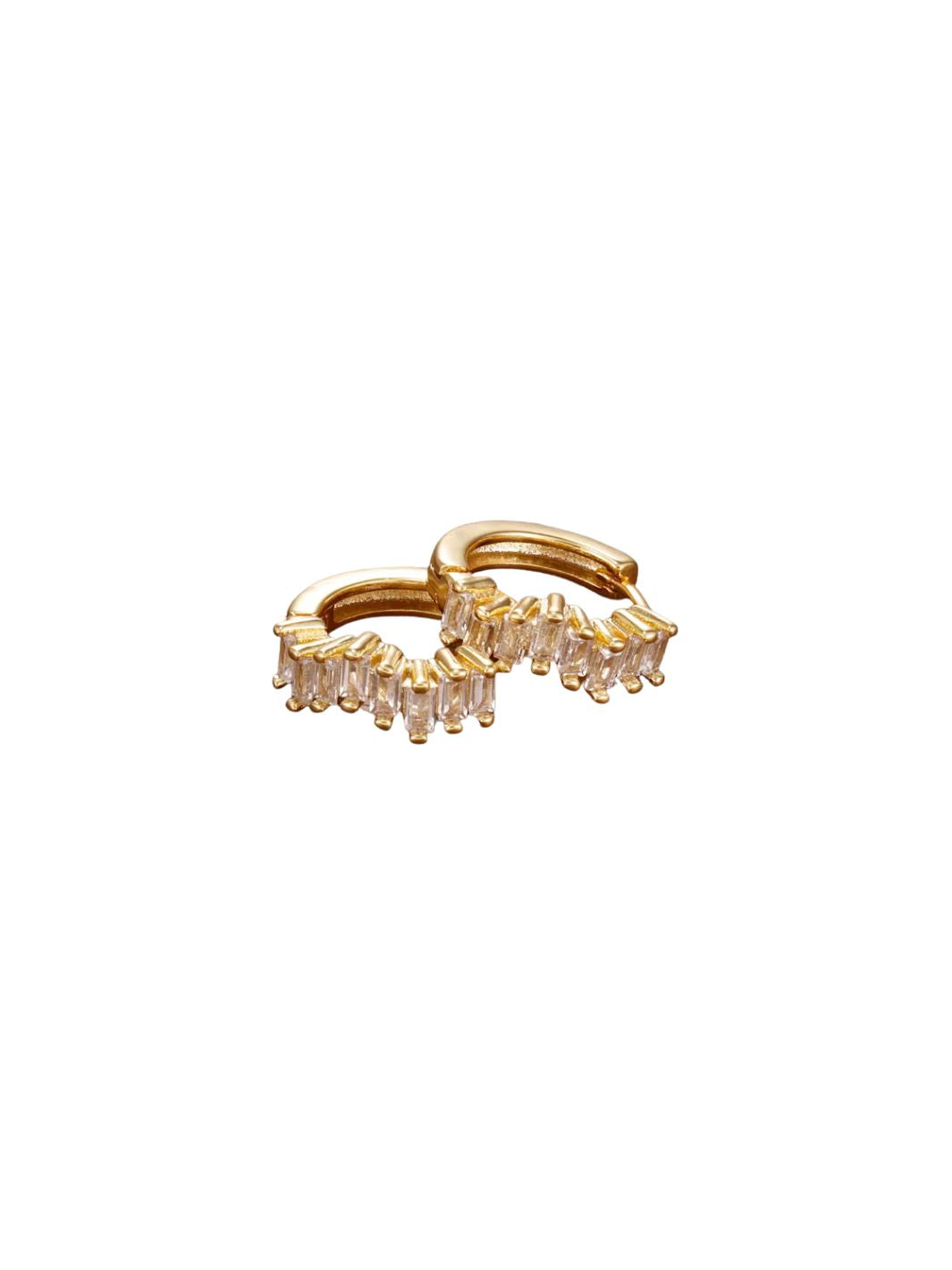 Zigzag Zircon Earrings
