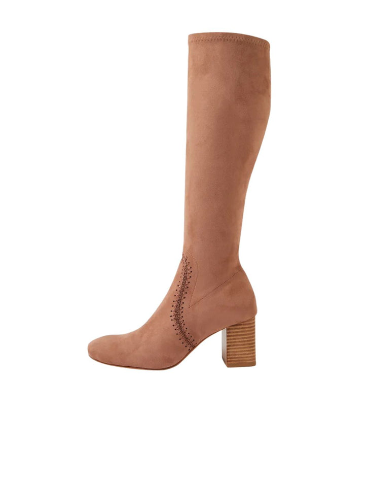 Saris Mushroom Stretch Microsuede Knee High Boots