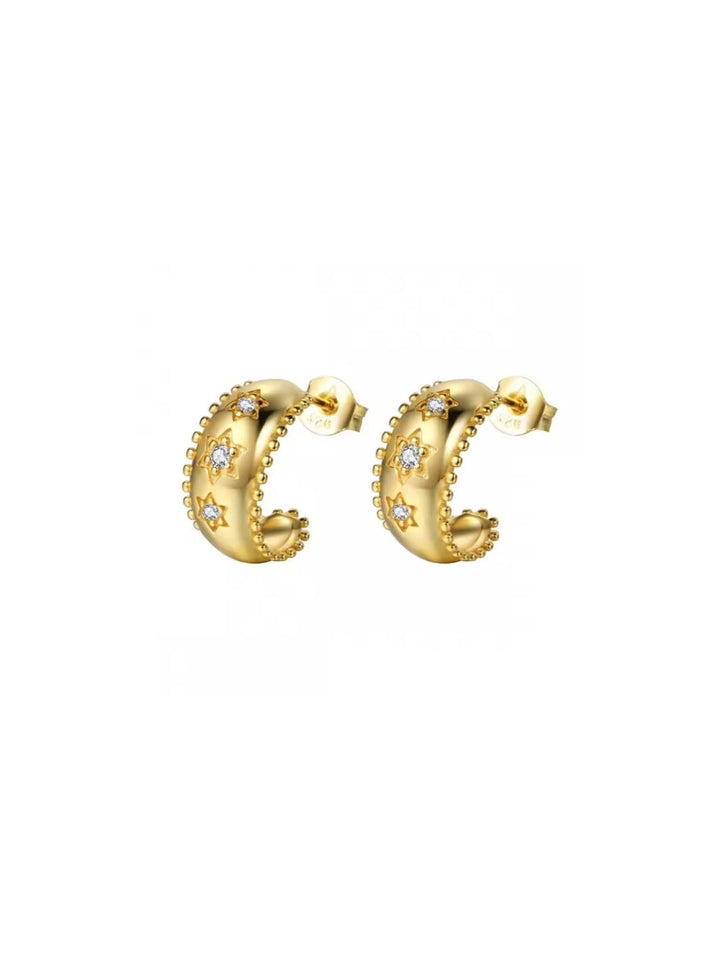 Celestial Hoop Earrings
