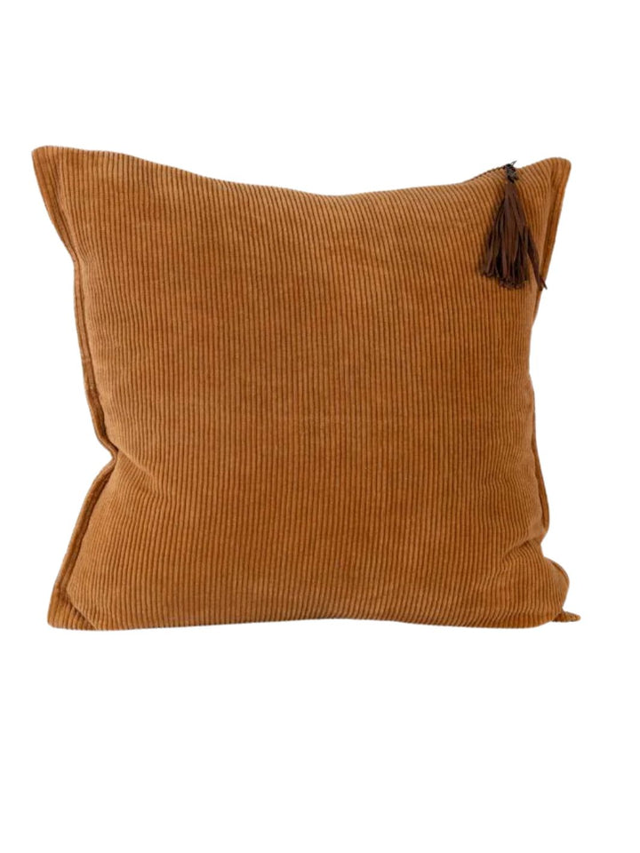 Hudson Corduroy Cushion - Mustard