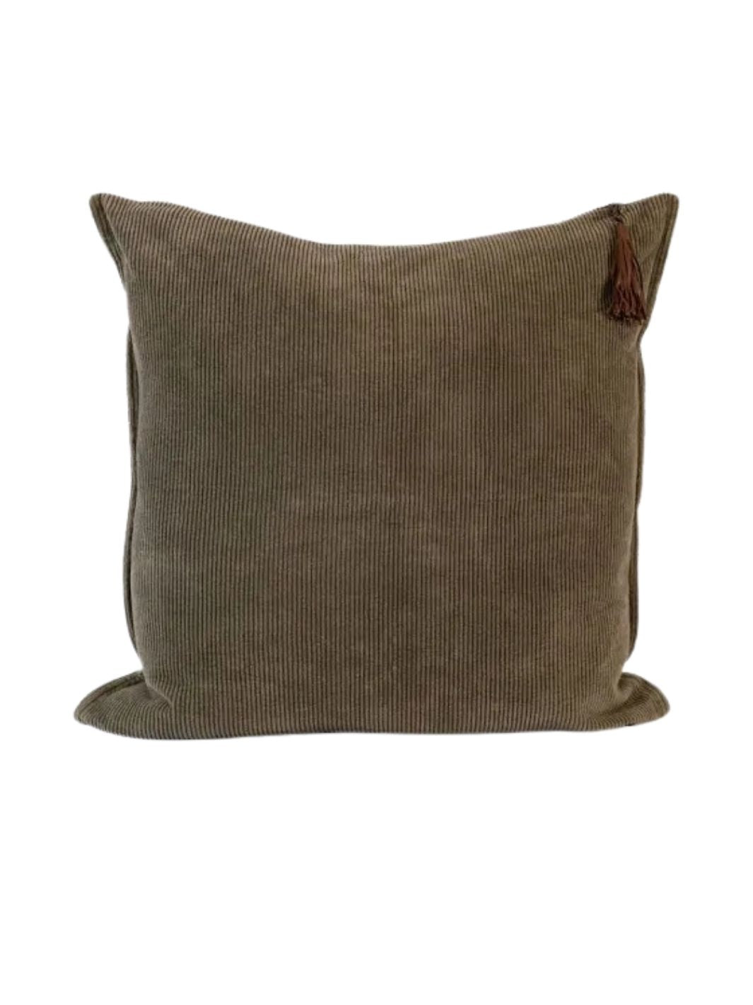 Hudson Corduroy Cushion - Moss Green