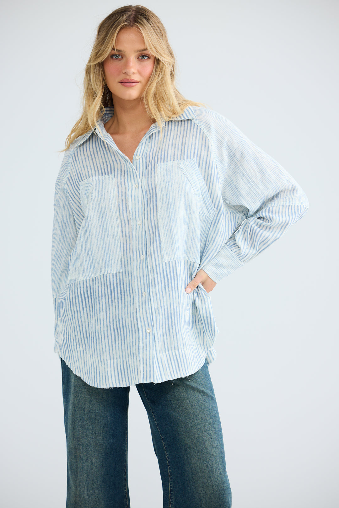 Bodhi Shirt - Blue Stripe
