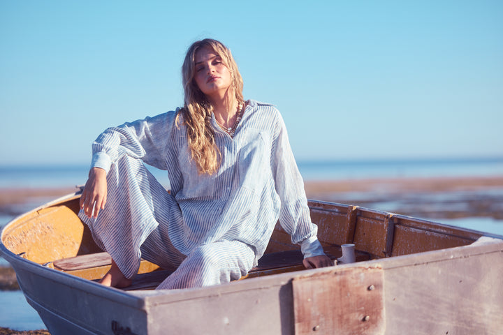 Bodhi Shirt - Blue Stripe
