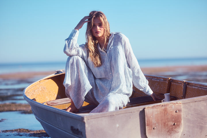 Bodhi Shirt - Blue Stripe