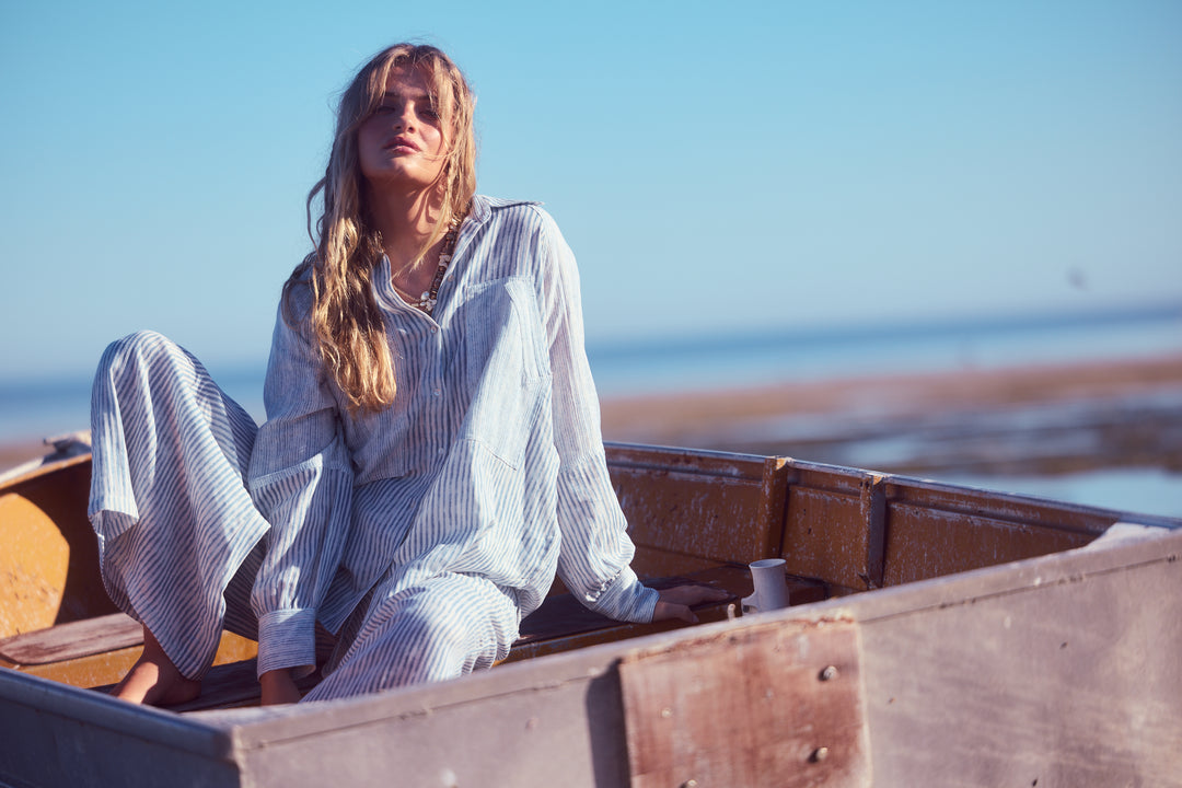 Bodhi Shirt - Blue Stripe
