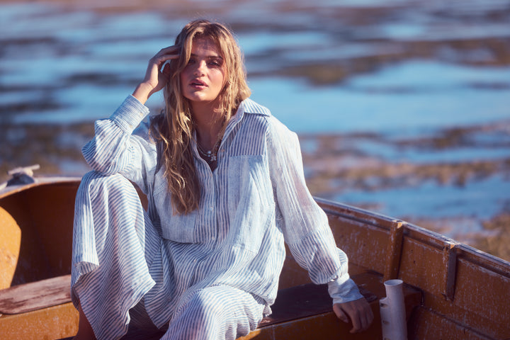 Bodhi Shirt - Blue Stripe