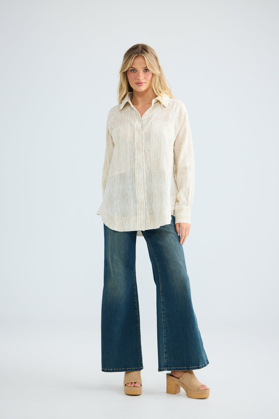 Bodhi Shirt - Natural Stripe