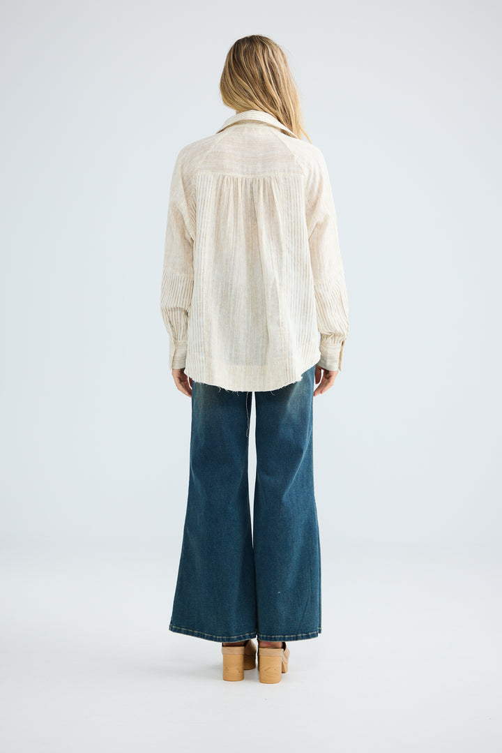 Bodhi Shirt - Natural Stripe