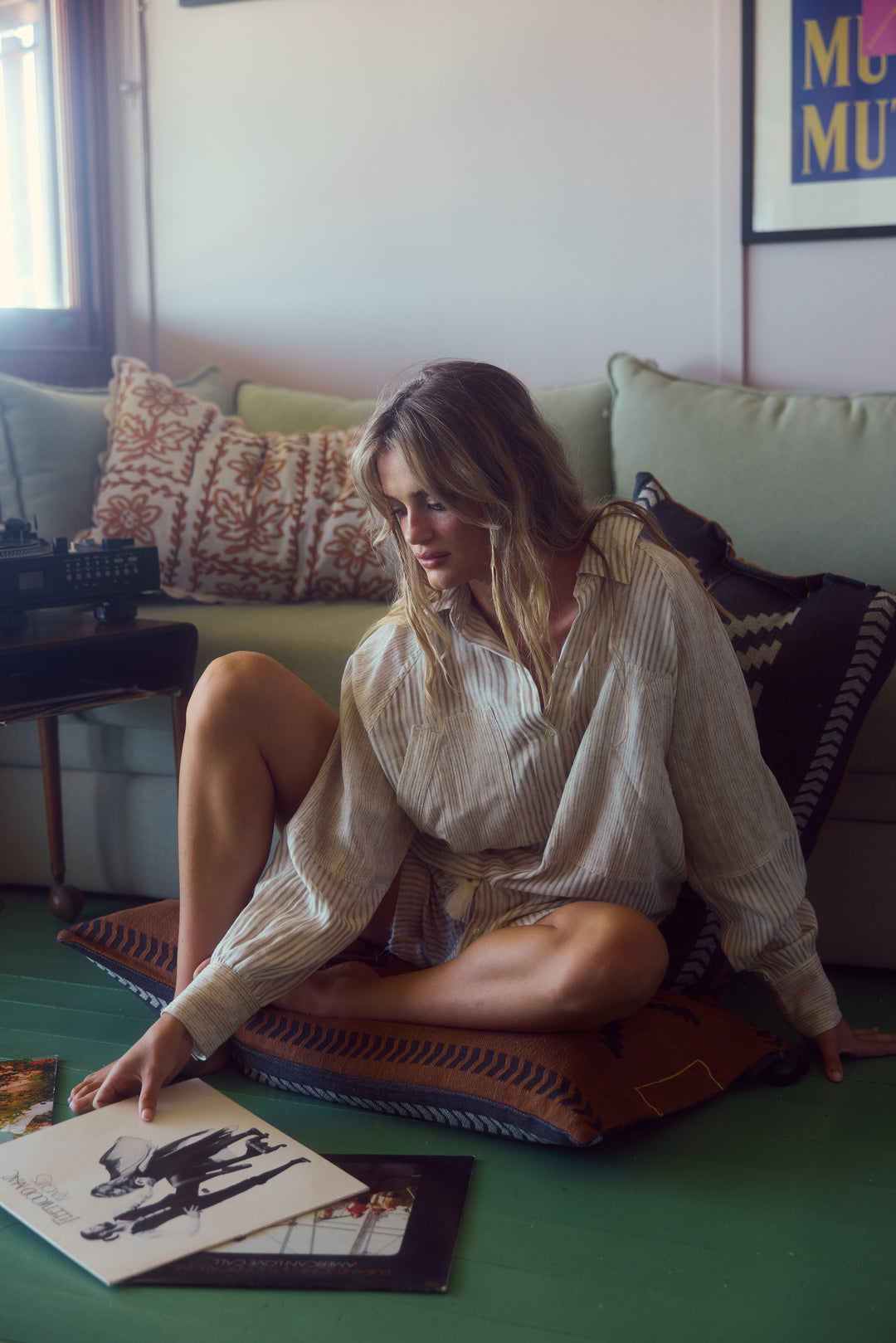 Bodhi Shirt - Natural Stripe