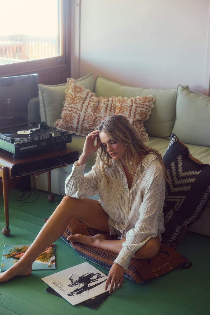 Bodhi Shirt - Natural Stripe