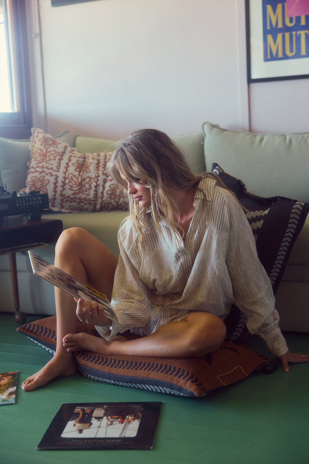 Bodhi Shirt - Natural Stripe