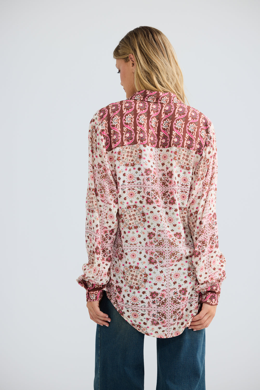 Flower Child Shirt - Chai Floral