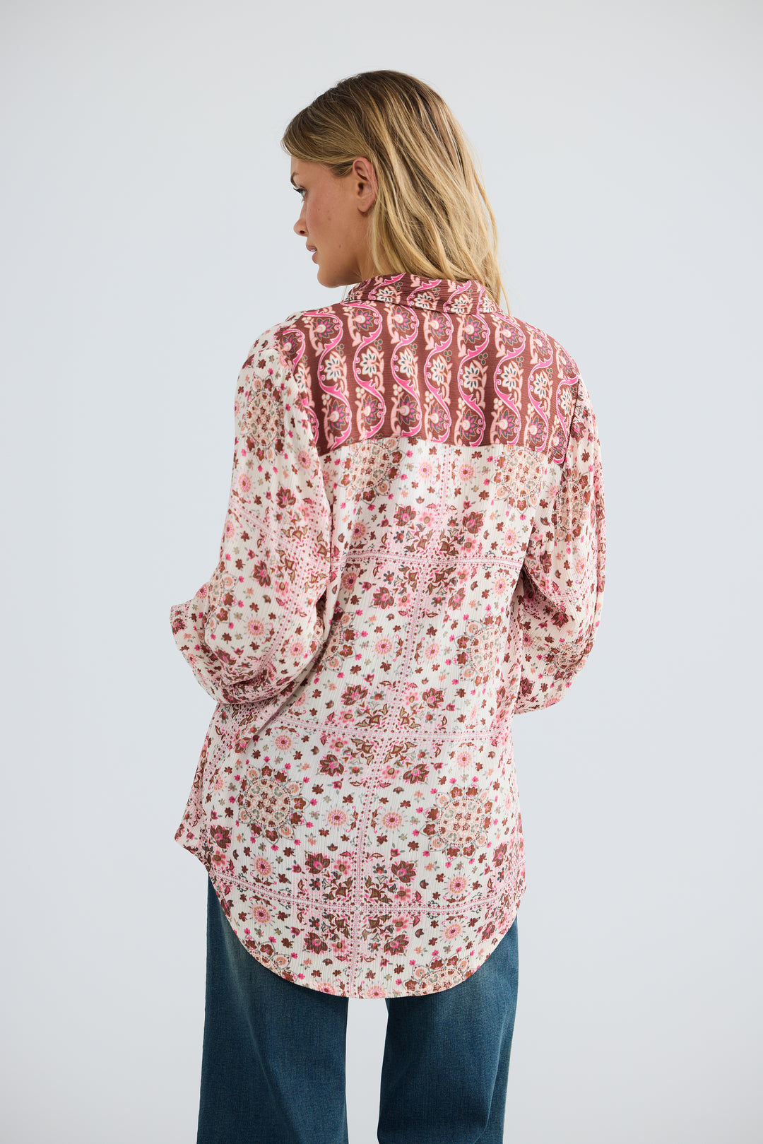 Flower Child Shirt - Chai Floral