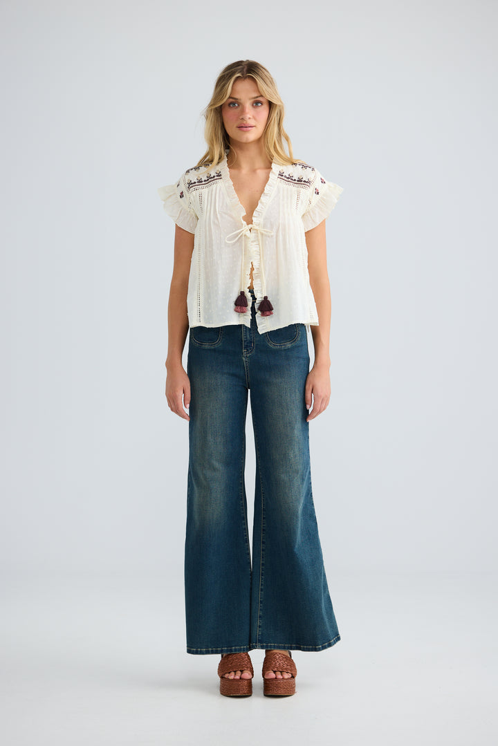 Saskia Tie Top
