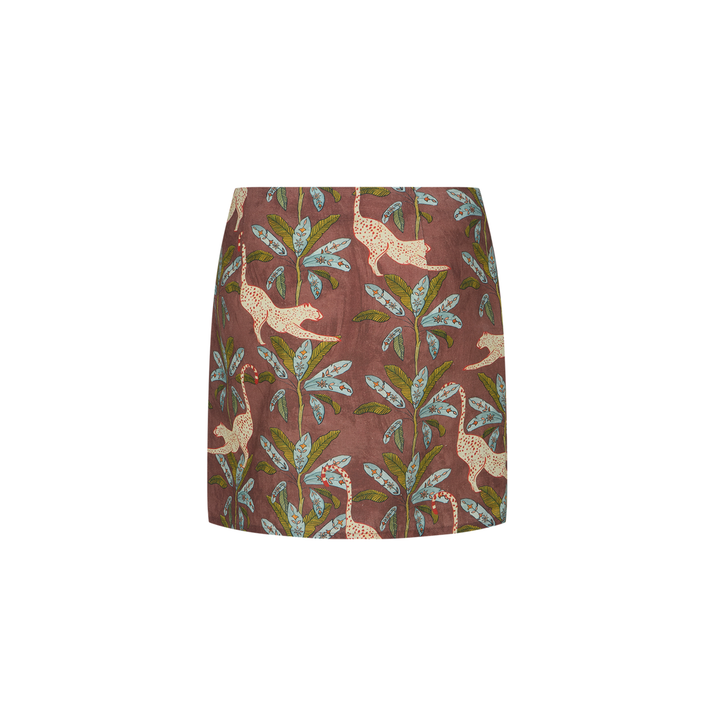 Eye of the Jungle Wrap Skirt - Hazel Brown