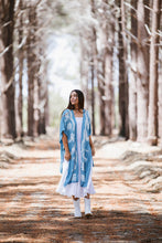 Load image into Gallery viewer, Wonderland Kimono Malibu Blue