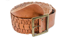Armadillo Wide Leather Belt