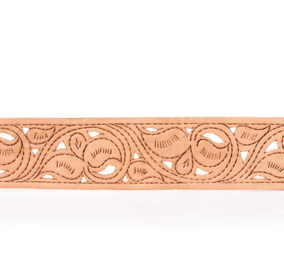 Sharif Hand Tooled Belt Wide