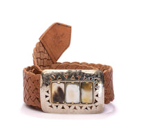 Load image into Gallery viewer, Wide Belt Rectangle Baroque Bone Buckle