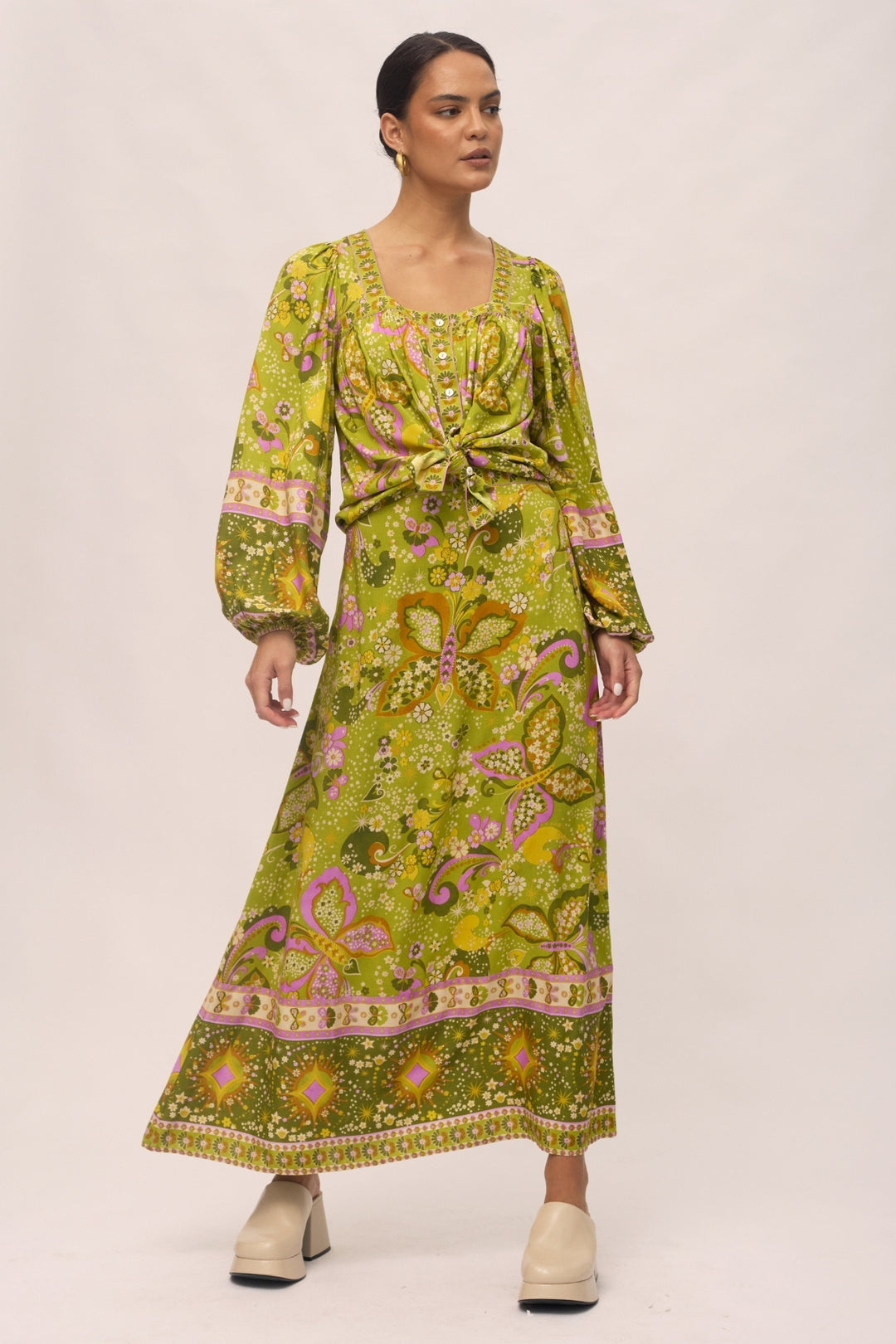Rhiannon Blouse - Chartreuse