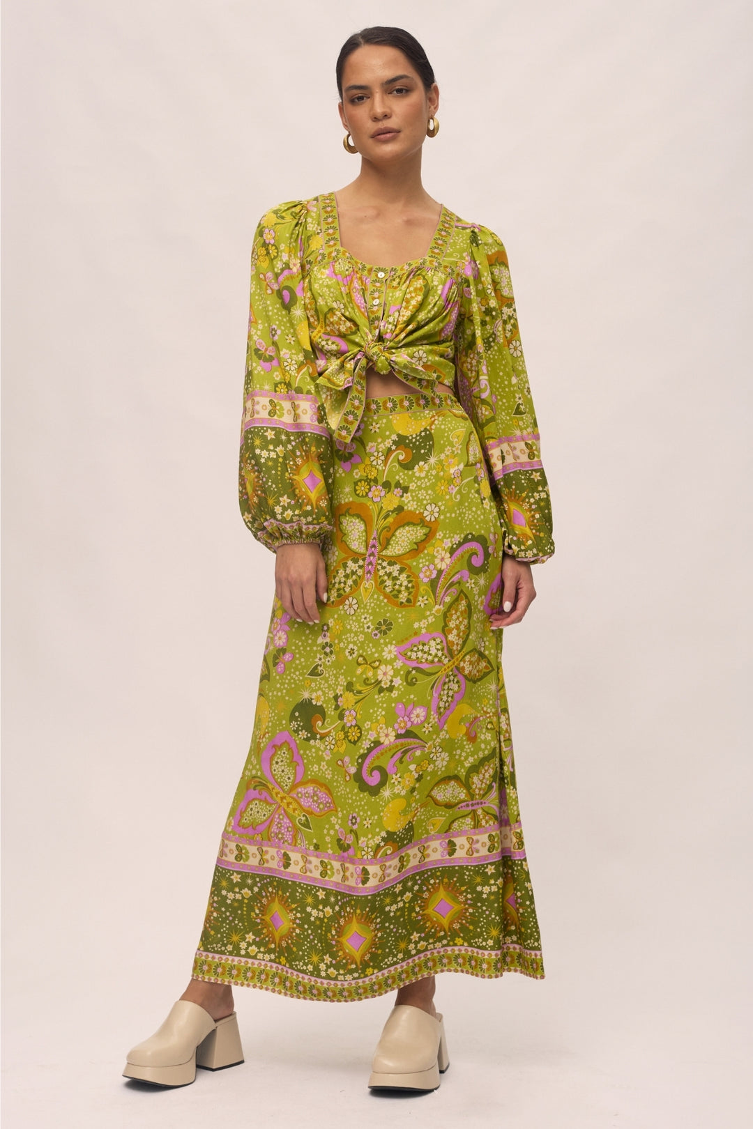 Rhiannon Blouse - Chartreuse