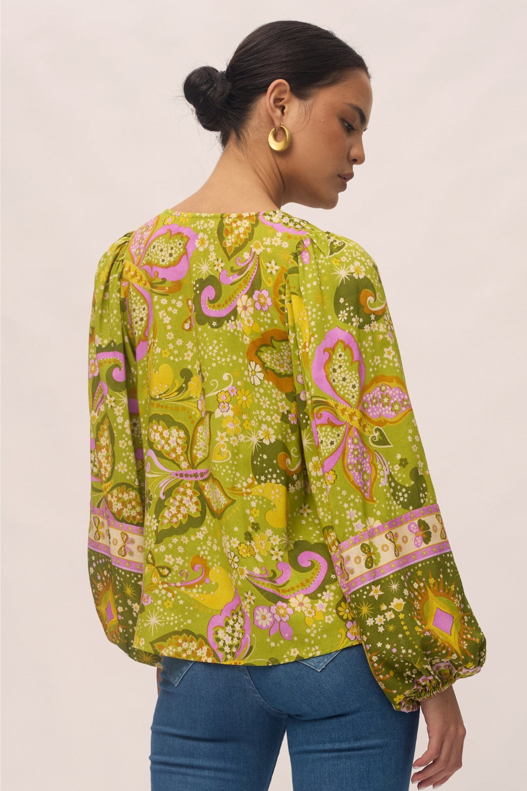 Rhiannon Blouse - Chartreuse