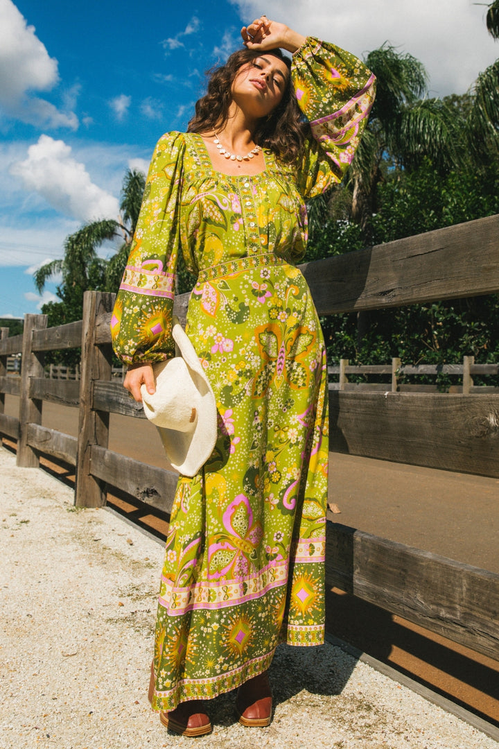 Rhiannon Blouse - Chartreuse