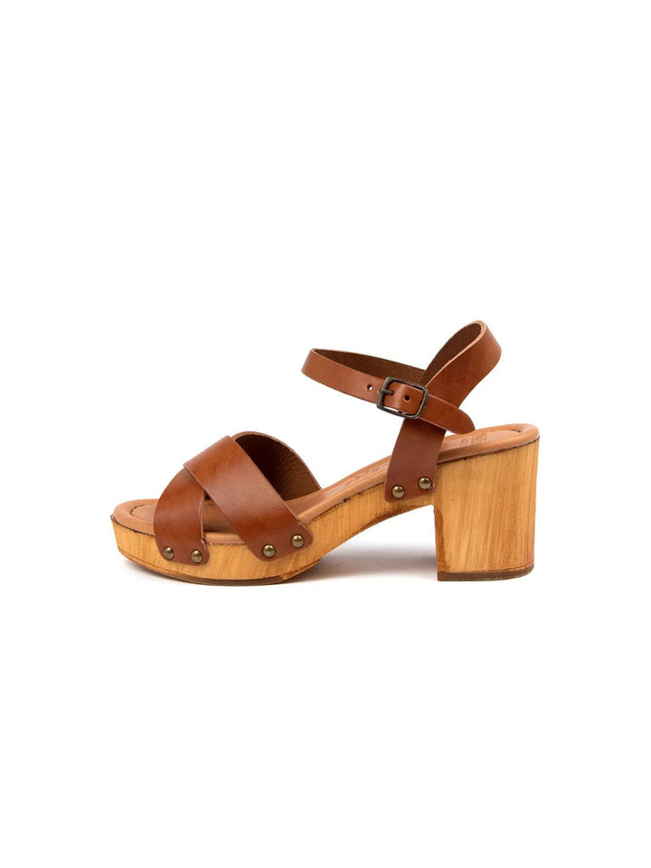 Byron Tan Leather Sandals