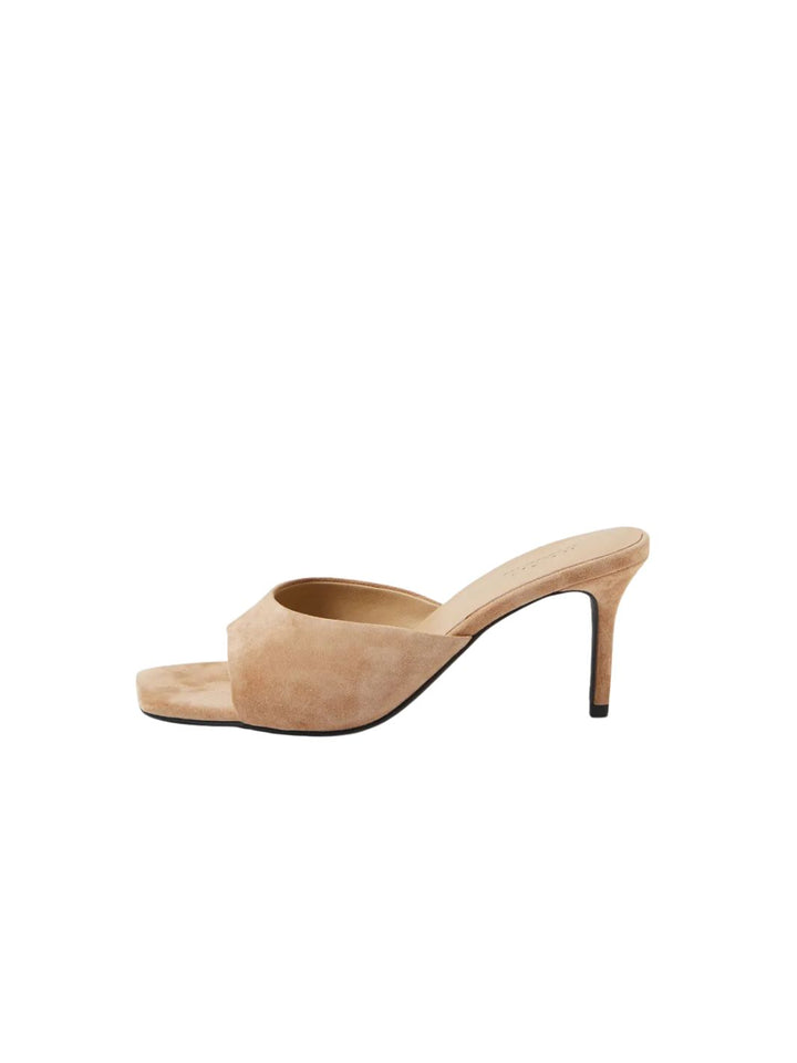 Preetence Light Choc Suede Sandals