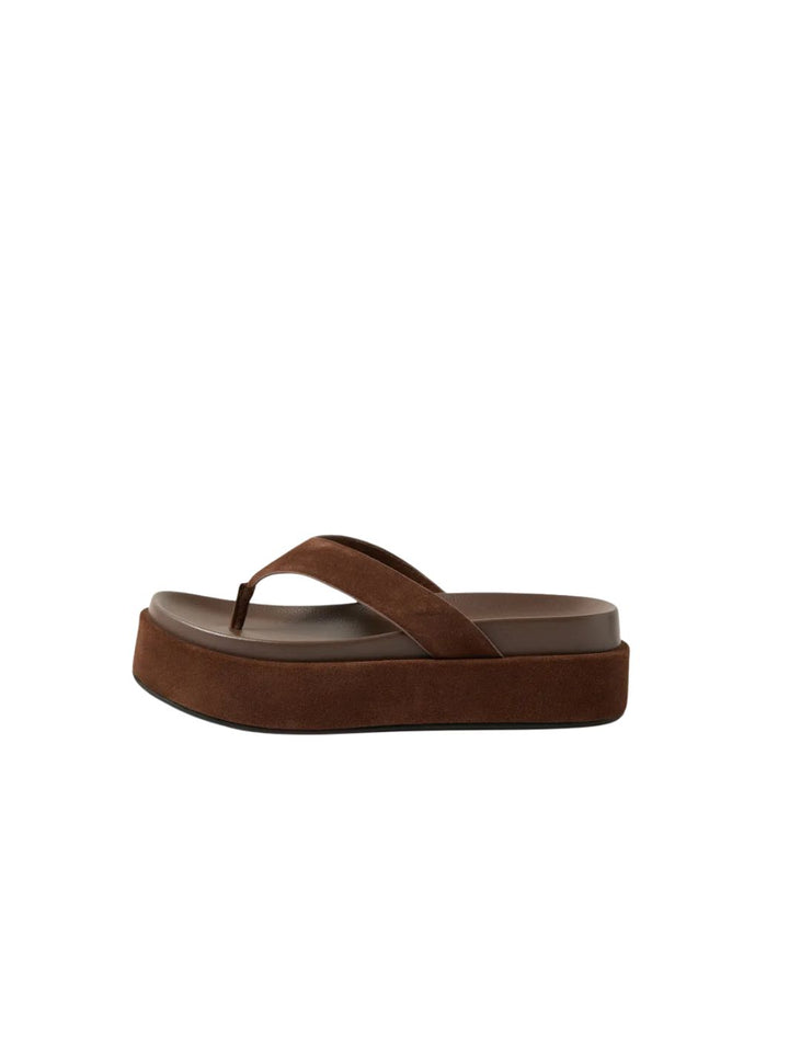 Tamarah Choc Suede Thongs