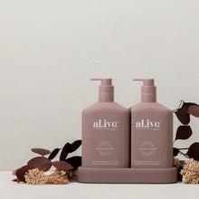 Load image into Gallery viewer, Wash &amp; Lotion Duo + Tray - Raspberry Blossom &amp; Juniper
